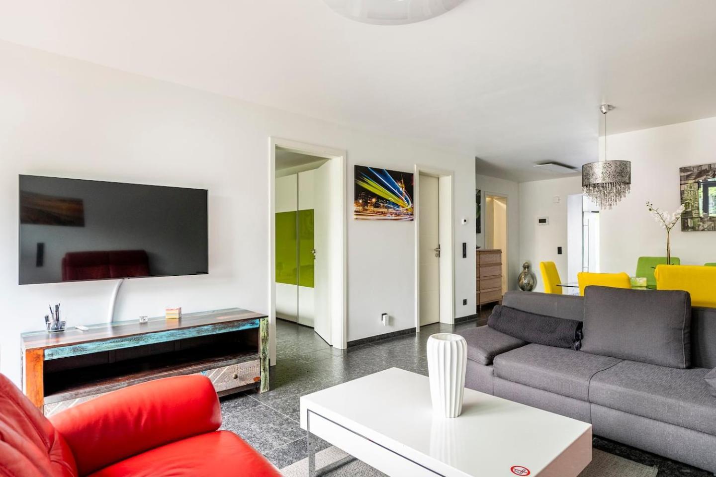 Wunderschoene Terrassenwohnung Mit Blick Ins Gruene! 梅尔布施 外观 照片