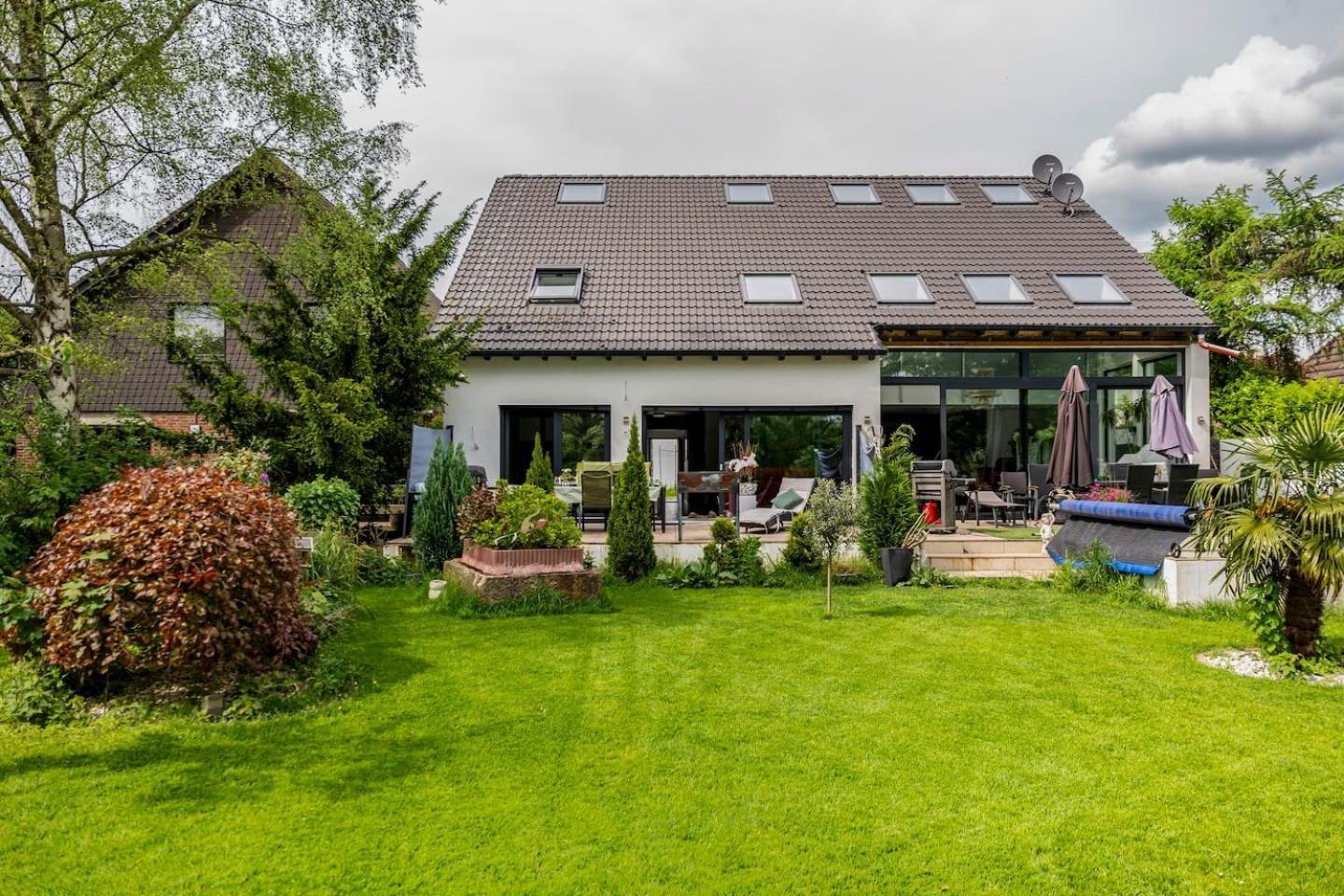 Wunderschoene Terrassenwohnung Mit Blick Ins Gruene! 梅尔布施 外观 照片